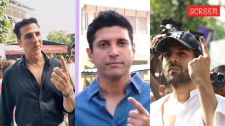 Akshay Kumar- Farhan Akhtar- Kartik Aaryan- Mumbai voting 2024