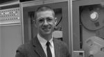 Professor Thomas Kurtz at Dartmouth’s computer center in the early 1960s.