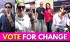 Tushar Kapoor, Priya Dutt, Kartik Aaryan, Kailash Kher &amp; Others Cast Their Votes At Polling Booth