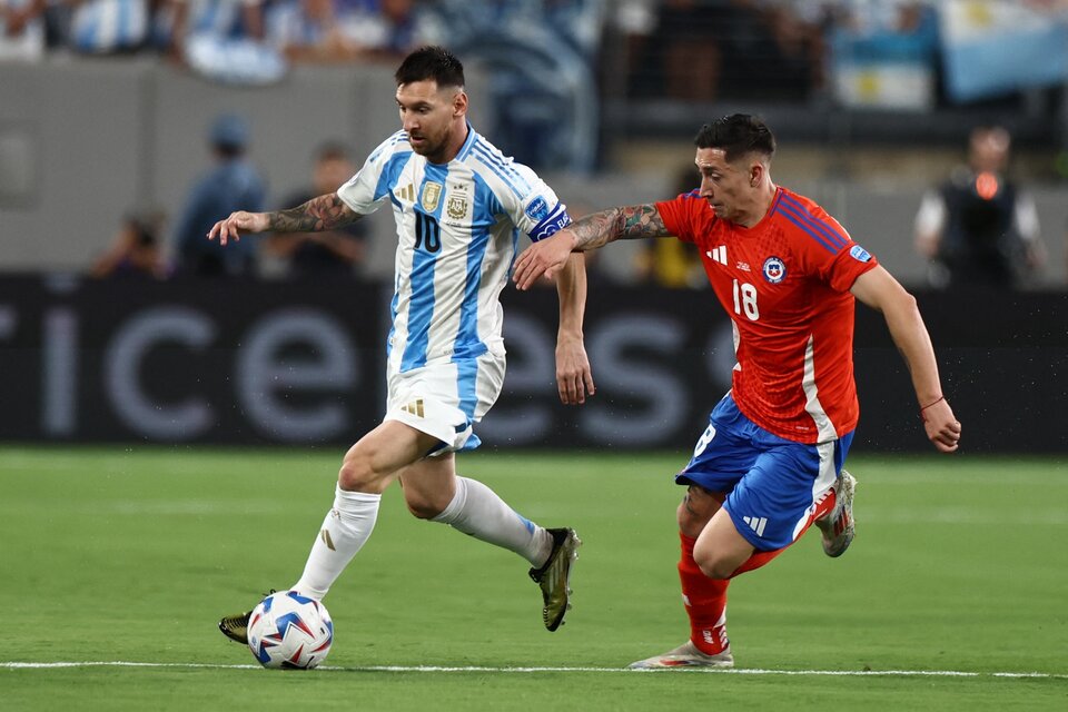 Lionel Messi, clave en el dominio de la Argentina. (Fuente: AFP)