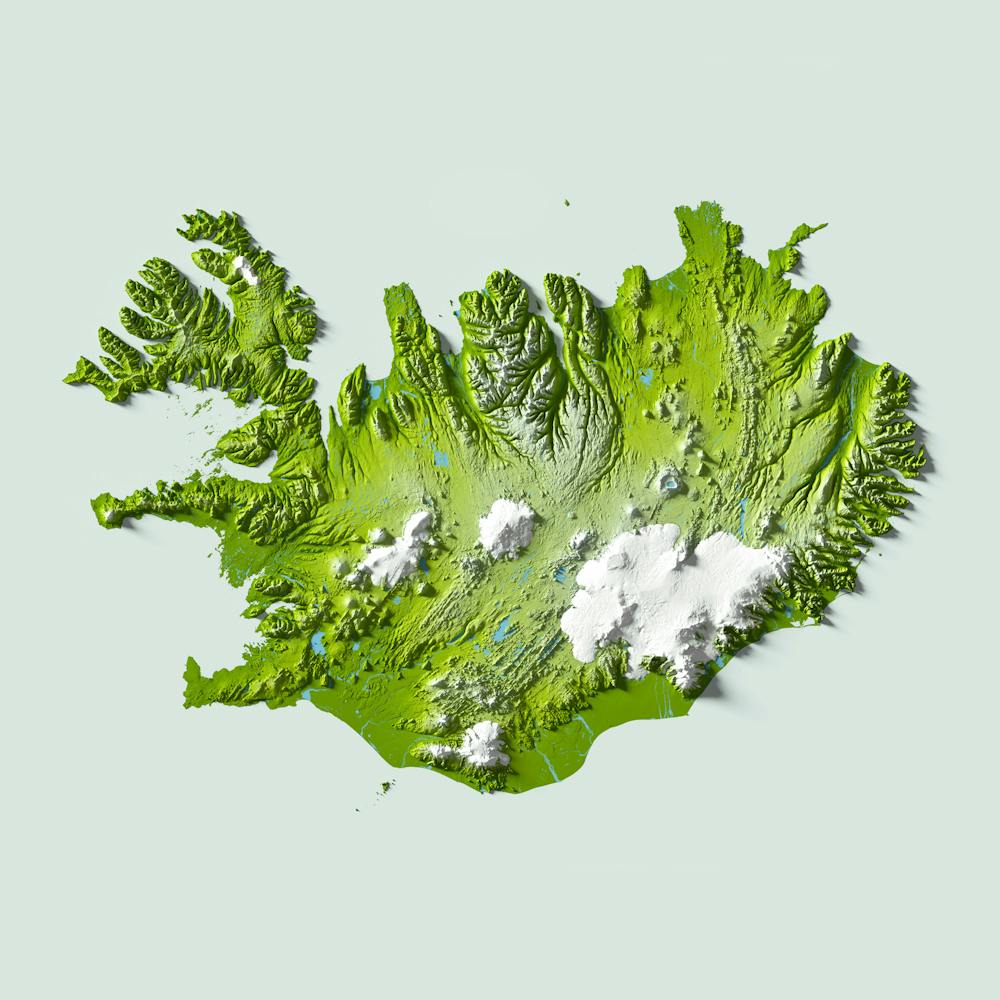 Map of Iceland