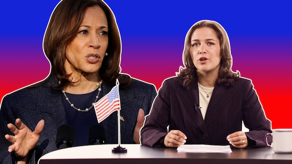 Kamala Harris et Julia Pagé. 