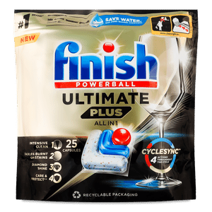 Капсули для посудомийних машин Finish Ultimate Plus All in 1