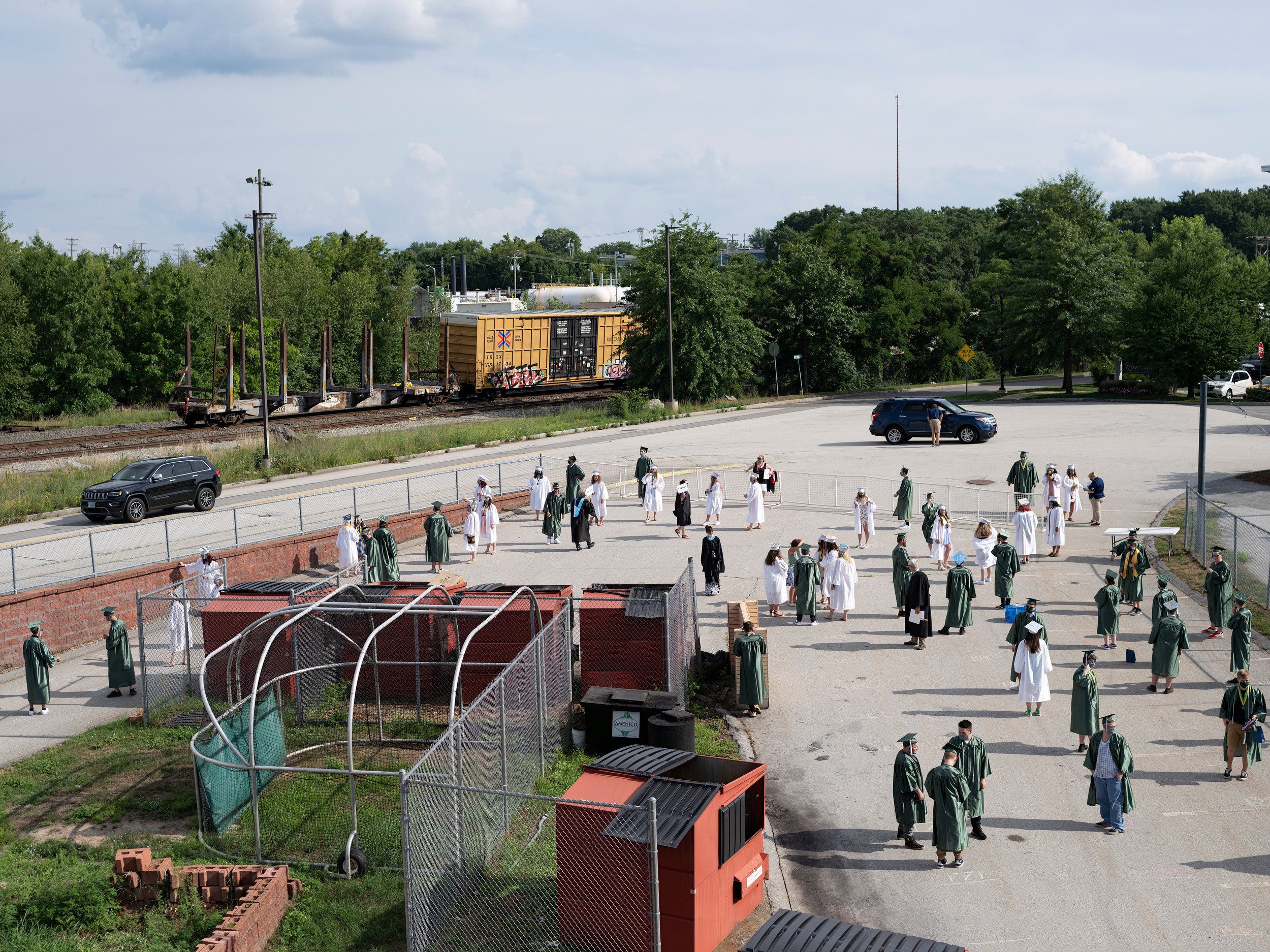 High School graduation, Manchester, NH, 2020