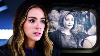 Chloe Bennet as Daisy Johnson, Elizabeth Olsen as Wanda Maximoff