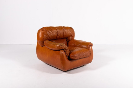 1970’S Sculptural Italian Modern Lounge Armchair From Arcangelo Rossi