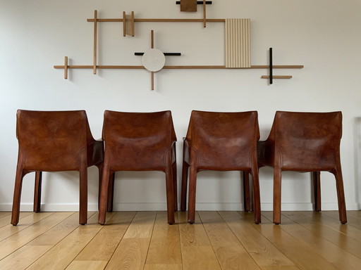 4x Cassina Cab 413 chairs