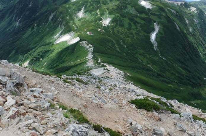 鷲羽岳から三俣蓮華岳