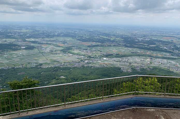 山頂展望台からの関東平野
