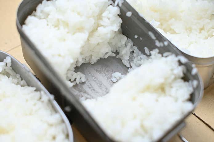 チタン製メスティンの底はほぼ焦げ付きなし