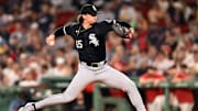 Chicago White Sox starting pitcher Davis Martin (65) pitches against the Boston Red Sox during the third inning at Fenway Park on Sept 6.