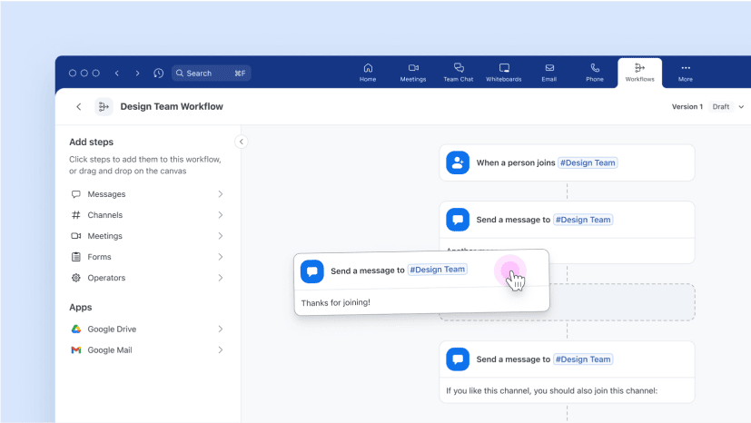 Descubra a automação do fluxo de trabalho do Zoom (beta)