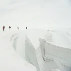 Ice crevasse