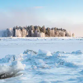 The White sea. Winter is here.