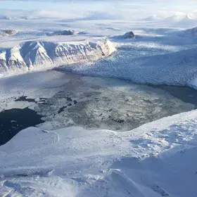 Konsfjorden and Kronebreen glacier