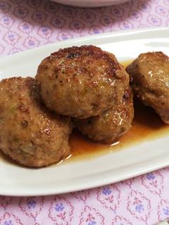 豚ひき肉で＊ふわふわ照焼きつくね-レシピのメイン写真