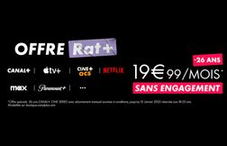 RAT+ CINE SERIES* est de retour pendant le mois de décembre