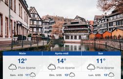 Prévisions météo du vendredi 3 mai 2024 à Strasbourg