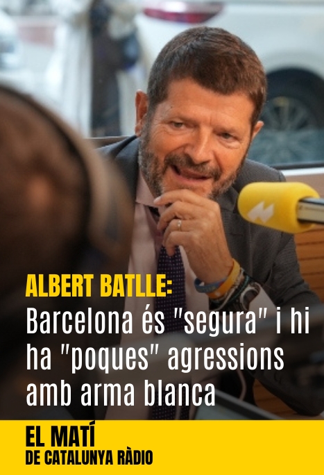 Albert Batlle defensa que Barcelona és &quot;segura&quot; i que hi ha &quot;poques&quot; agressions amb arma blanca