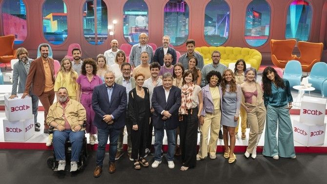 Els protagonistes de la presentació de la nova temporada de 3Cat