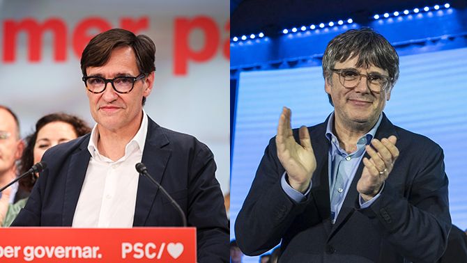 Salvador Illa i Carles Puigdemont