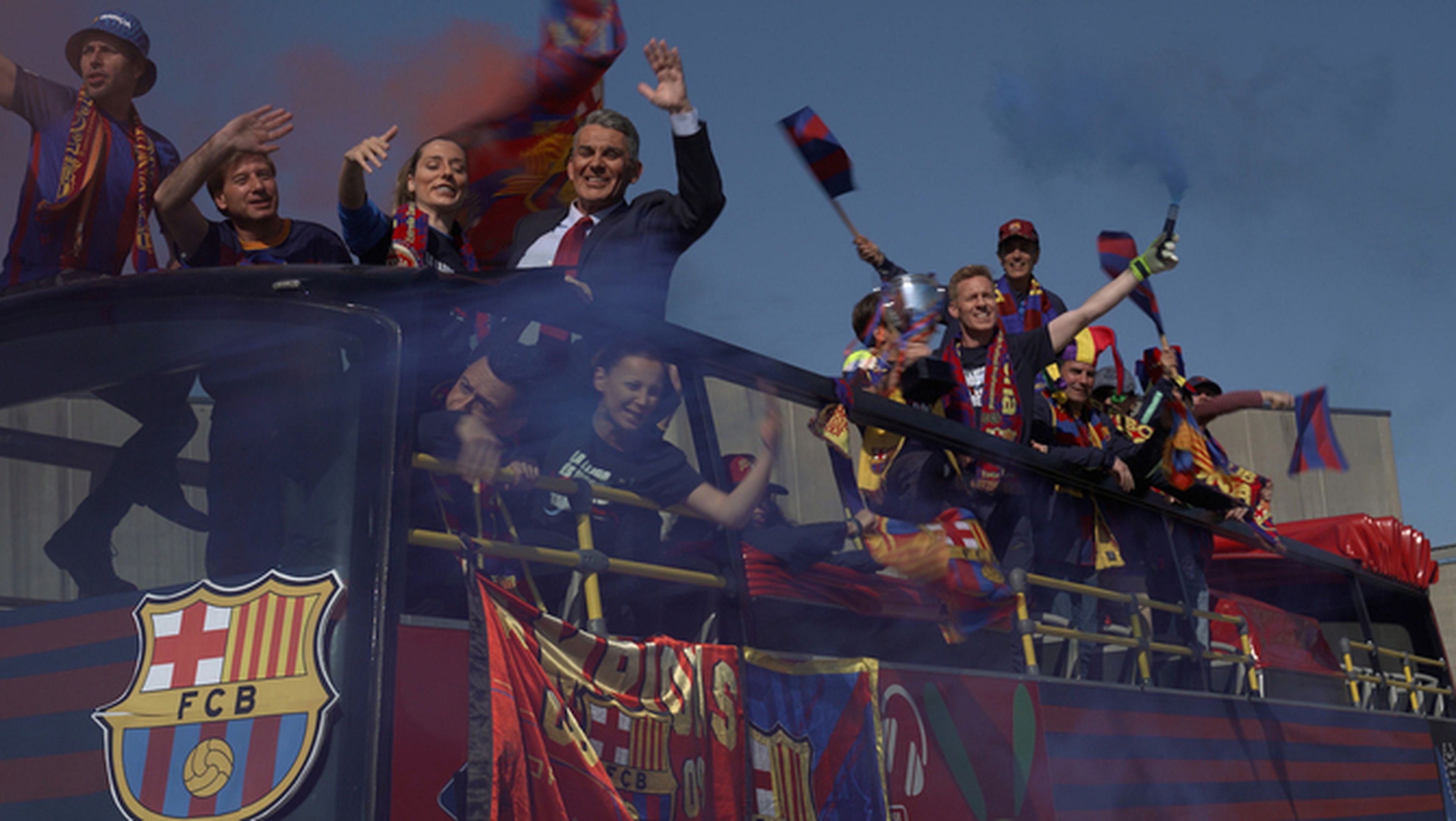 El "Polònia" celebra la Lliga del Barça amb "Viva la vida"