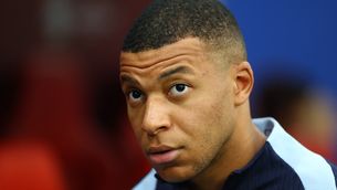 Mbappé, en un partit amb la selecció francesa