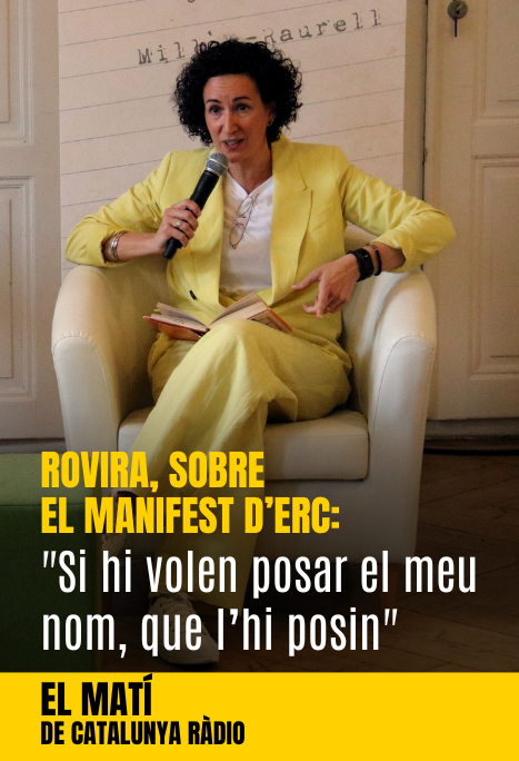 Rovira subscriu el manifest per la renovaci¿ d&#039;ERC: &quot;Si hi volen posar el meu nom, que l&#039;hi posin&quot;