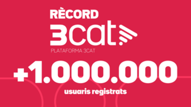 Ja som un milió d'usuaris a la plataforma 3Cat