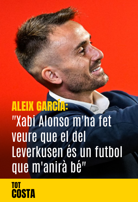 Imatge de:Aleix Garcia: "Xabi Alonso m'ha fet veure que el del Leverkusen és un futbol que m'anirà bé"