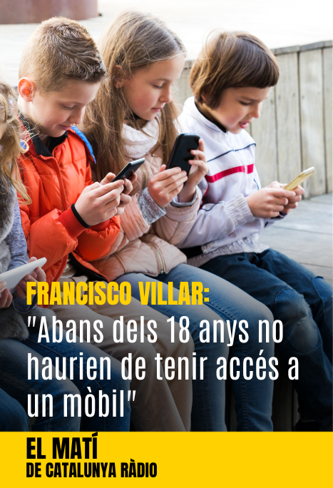 Imatge de:Francisco Villar: "Abans dels 18 anys no haurien de tenir accés a un mòbil"
