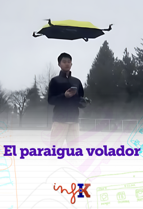 El paraigua volador