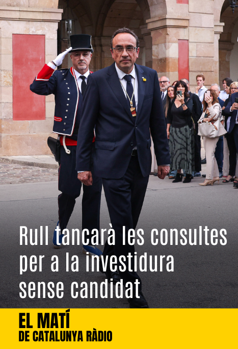 El president del Parlament, Josep Rull, tanca avui les consultes per a la investidura