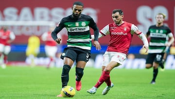 Horta, en un partido del Braga contra el Sporting Clube de Portugal.