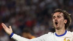 Griezmann durante las semifinales de la Eurocopa entre España y Francia.