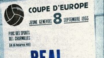 El Real Madrid disput&oacute; su primer partido en la Copa de Europa el 8 de septiembre de 1955. 
