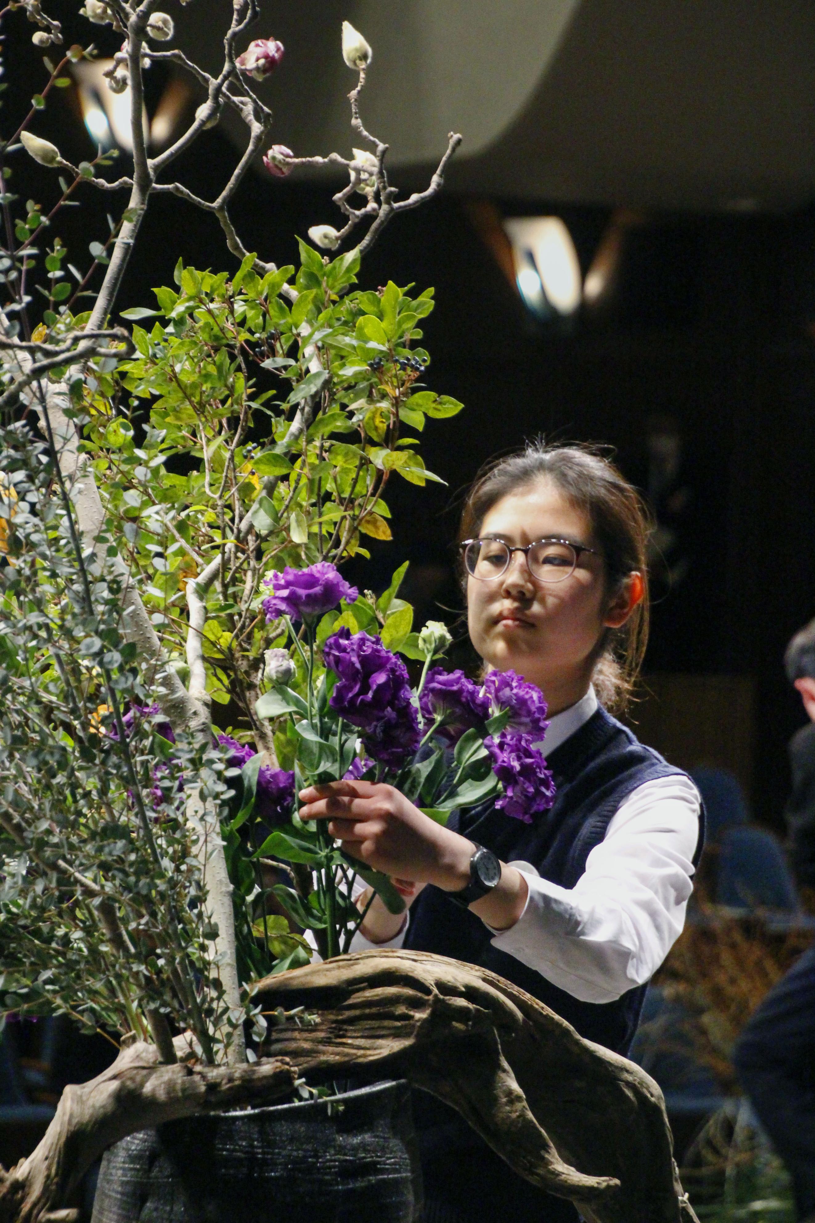 東京都立小石川中等教育学校の花田真優さん＝2日午後、高松市