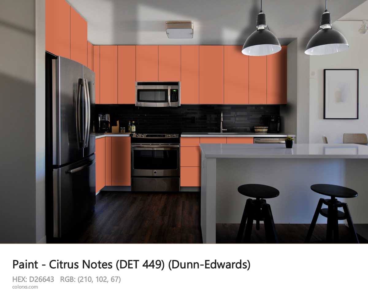 Dunn-Edwards Citrus Notes (DET 449) Paint modular kitchen design