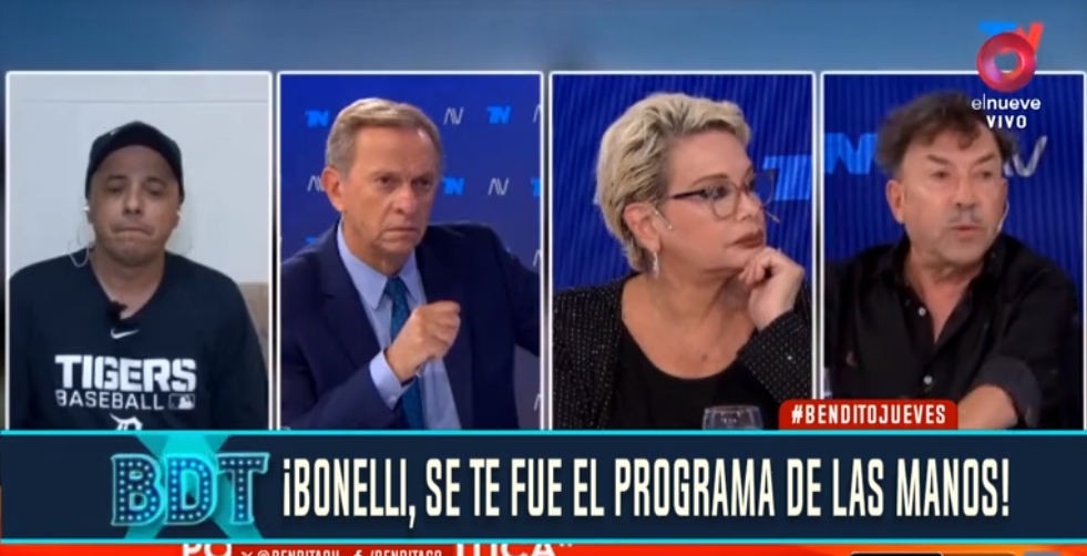 ¡Se descontroló el programa a Bonelli!: el cruce entre El Dipy, Carmen Barbieri, Pachano y Melconian