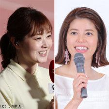 水卜麻美アナ（左）と神田愛花アナ（Ｃ）日刊ゲンダイ