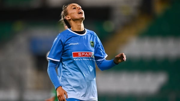 Stephanie Roche of Peamount United reacts during the FAI Women's Senior Cup Final