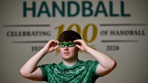 Kyle Jordan at the world handball championships 2024 launch