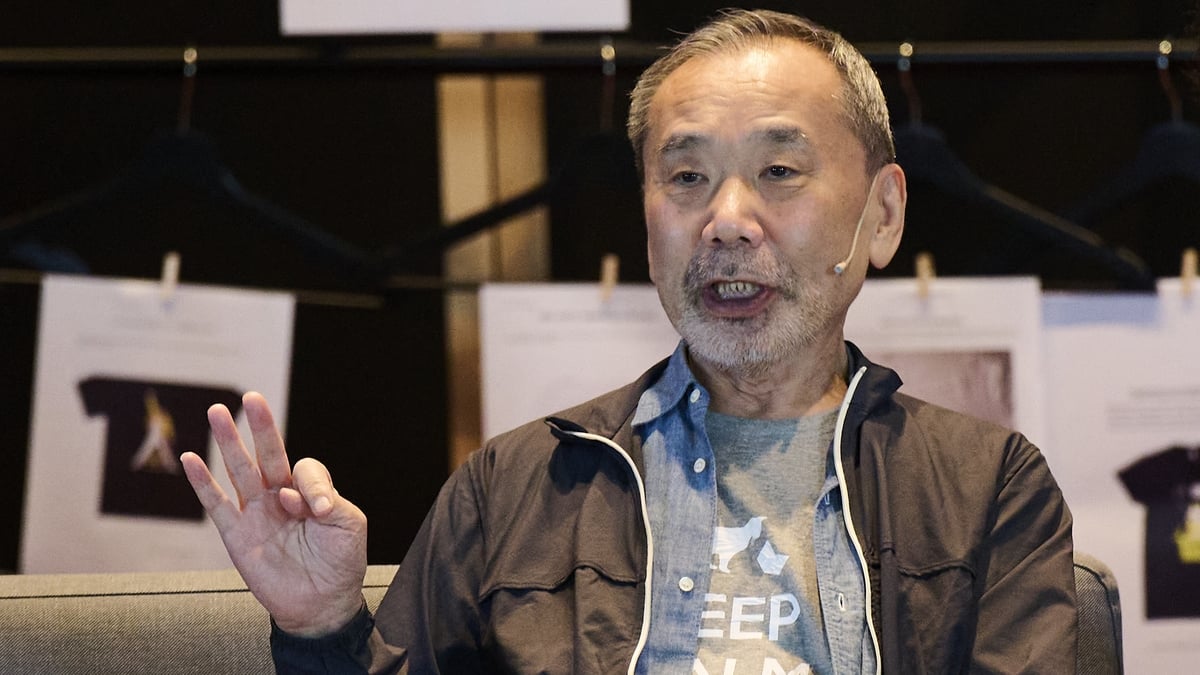 Japanese author Haruki Murakami at an event during the Princesa de Asturias Awards in Aviles, Spain in October 2023. Photo: Carlos Alvarez/Getty Images