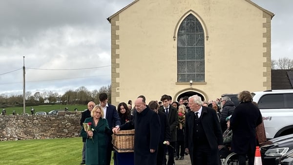 Jon Kenny's funeral took place at St Patrick's Church in Patrickswell, Co Limerick