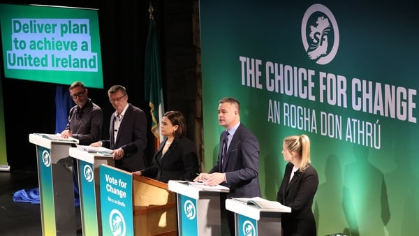 Sinn Féin launched its election manifesto committing to run €15 billion in budget surpluses over the next five years (pic: RollingNews.ie)