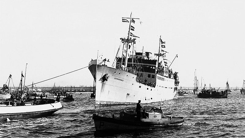 Semiramis: 70 anys de l'arribada del vaixell que va dur a Barcelona 228 homes de la 'Divisi�n Azul'