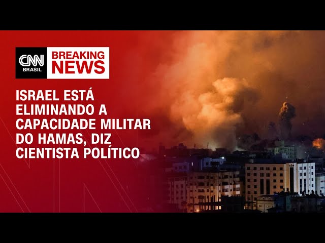 Israel está eliminando a capacidade militar do Hamas, diz cientista político | CNN 360º