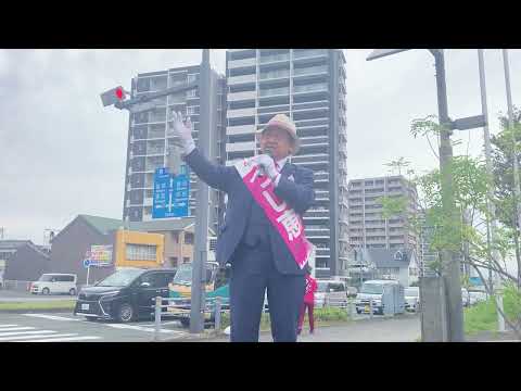 子ども未来館ココニコ前での街頭演説