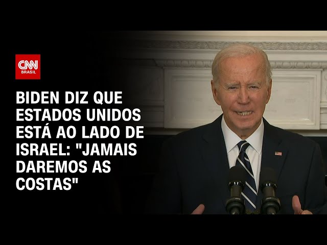 Biden diz que Estados Unidos está ao lado de Israel: "Jamais daremos as costas" | AGORA CNN