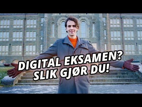 YouTube video on how to take a digital exam at NTNU.